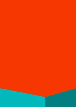 Geometric architecture background with minimal design on tone color background Stock Illustration