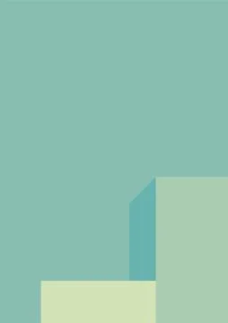 Geometric architecture background with minimal design on tone color background 库存插图