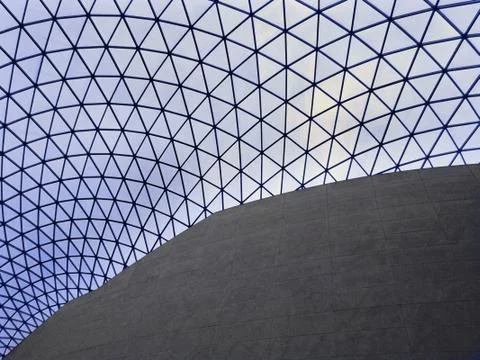 Geometric architecture ceiling 스톡 사진