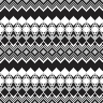 Geometric Argyle Knitting Grid seamless pattern design Illustrazione stock