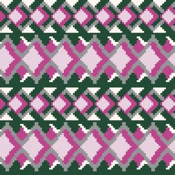 Geometric Argyle Knitting Grid seamless pattern design Stock-Illustration