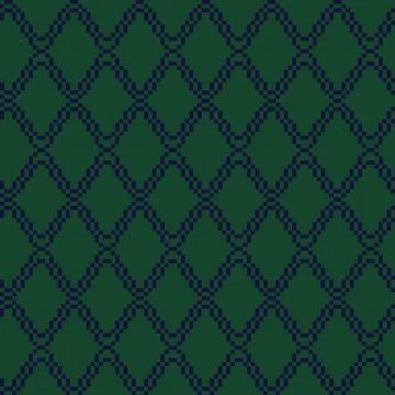 Geometric Argyle Knitting Grid seamless pattern design Illustrazione stock