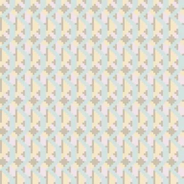 Geometric Argyle Striped Knitting Grid seamless pattern design Stock Illustration