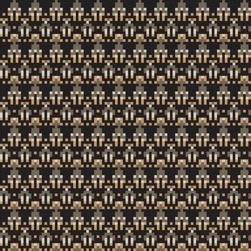 Geometric argyle textured knitting pattern design in black and brown for fa.. Ilustración de archivo