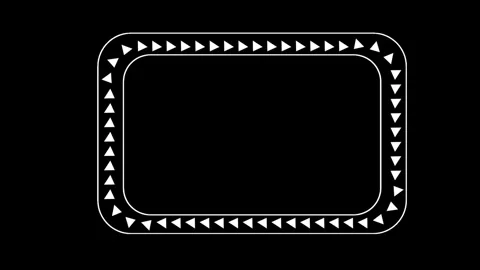 Geometric Arrow Border Frame Motion Graphic Stock Footage 337533242