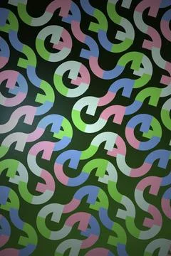 Geometric Arrow Pattern Dark Background Stock Illustration