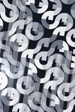 Geometric Arrow Pattern Dark Background Stock Photos