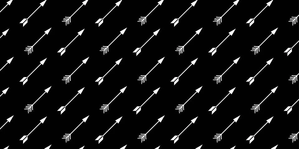 Geometric Arrow Repeat Pattern Wallpaper for Graphic Design Illustrazione stock