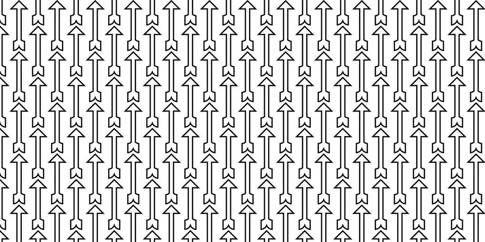 Geometric Arrow Repeat Pattern Wallpaper for Graphic Design Illustrazione stock