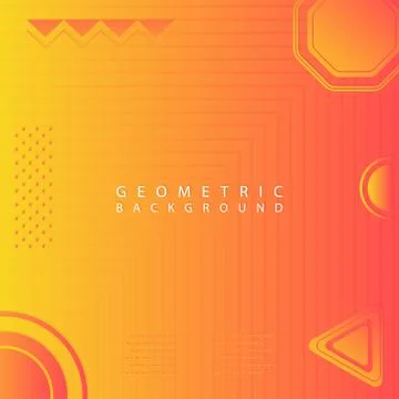 Geometric art background modern shape element with space for text Stock Illustration