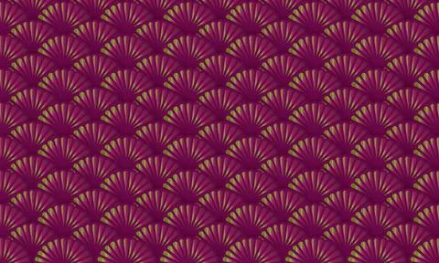 Geometric Art Deco Pattern flowers design. Abstract colorful floral background Stock Illustration