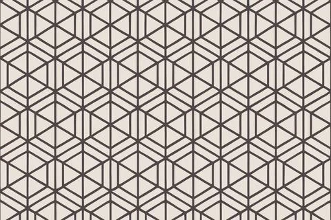Geometric art deco pattern with interlocking diamond shapes Stock Illustration