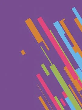 Geometric art with a mix of rectangular shapes in modern colors. Stock Illustration