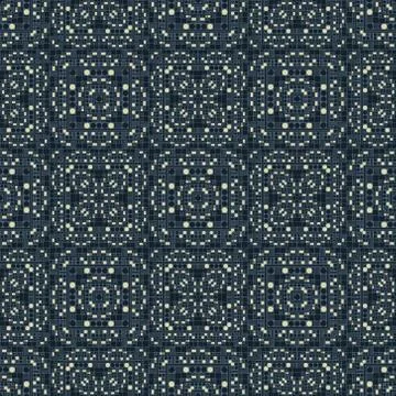 Geometric artificial feel seamless pattern Stock Illustration