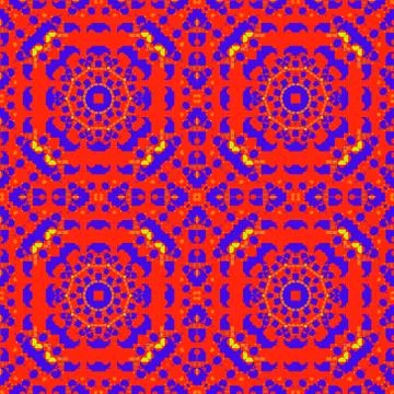 Geometric artificial feel seamless pattern Illustrazione stock