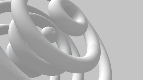 Geometric asbtract white background for looping videos Stock Footage 260322796