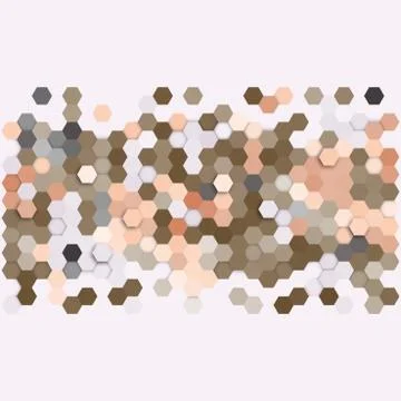 Geometric background, abstract hexagonal pattern vector Illustrazione stock