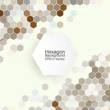 Geometric background, abstract hexagonal pattern vector Illustrazione stock