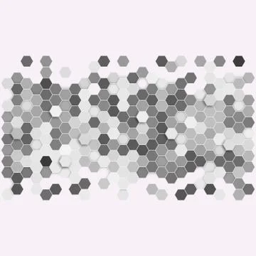 Geometric background, abstract hexagonal pattern vector Illustrazione stock