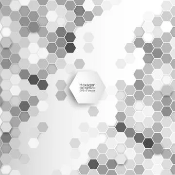 Geometric background, abstract hexagonal pattern vector Illustrazione stock