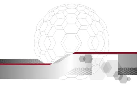 Geometric background, abstract hexagonal pattern vector Illustrazione stock