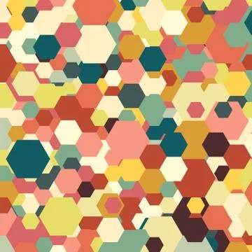Geometric background, abstract hexagonal pattern vector Stock Illustration