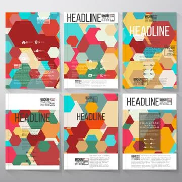 Geometric background, abstract hexagonal pattern vector. Business vector Illustrazione stock