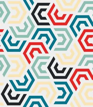 Geometric background. Abstract Seamless Pattern. Vector illustration Illustrazione stock