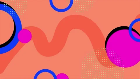 Geometric background with abstract shapes and pattern design elements seamless Stock Footage 295024975