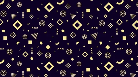 Geometric background with abstract shapes, lines, mobile forms. Stock Footage 160497709