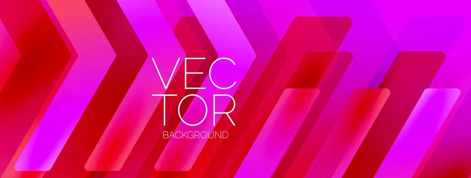 Geometric background adorned with dynamic arrows and sleek lines, forming Illustrazione stock