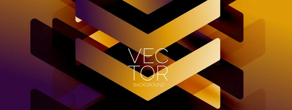 Geometric background adorned with dynamic arrows and sleek lines, forming Stock Illustration