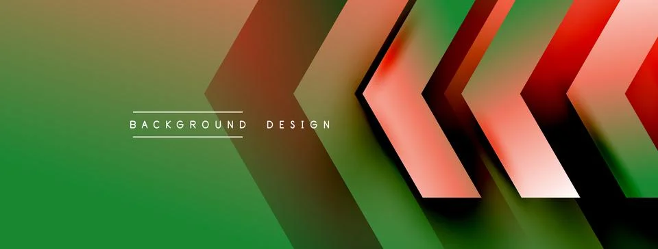 Geometric background adorned with dynamic arrows and sleek lines, forming Stock Illustration