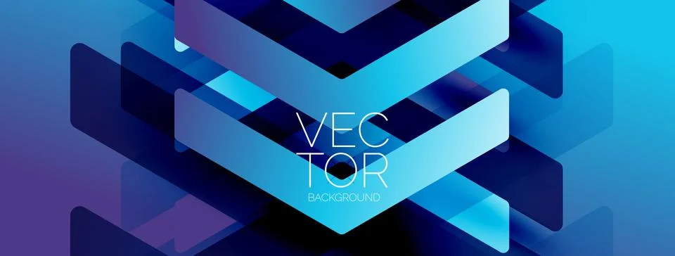 Geometric background adorned with dynamic arrows and sleek lines, forming Stock Illustration