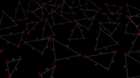 Geometric background with alpha Video stock 88626995
