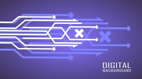 Geometric background and high tech connection system with digital data abstra Stock Illustration