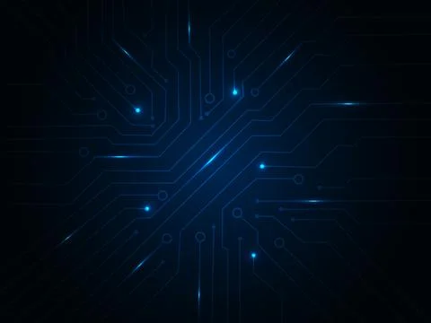 Geometric background and high tech circuit board connection system Stock Illustration