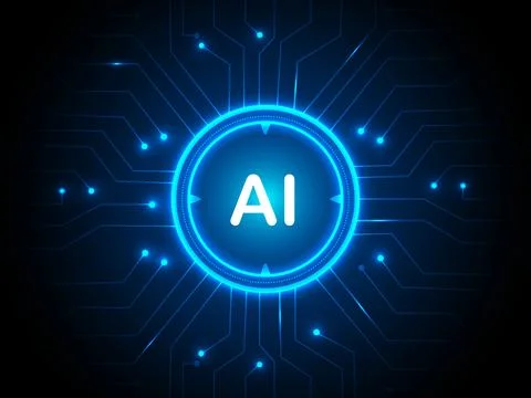 Geometric background and high tech circuit board connection system Stock Illustration