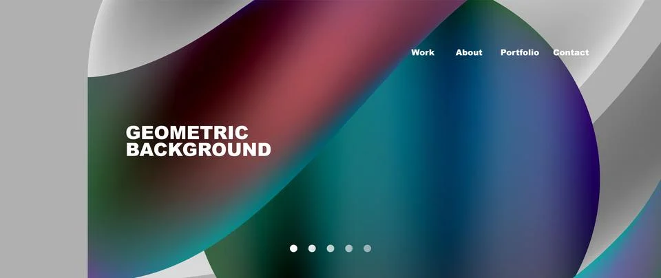 Geometric background with a centered circle in electric blue and magenta colors Stock Illustration