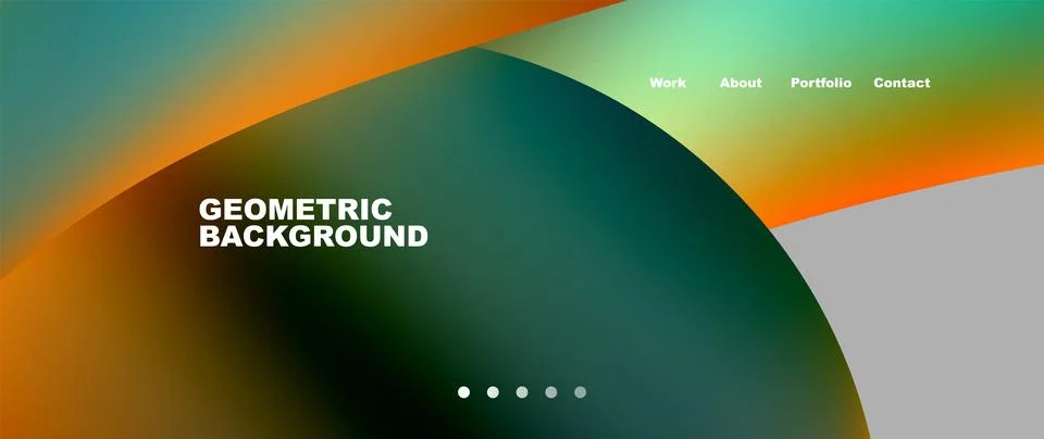 Geometric background with central circle creates atmospheric automotive design Stock Illustration