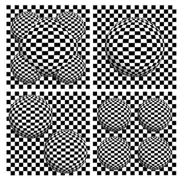 Geometric background with checkered texture of black and white colors Stock Illustration