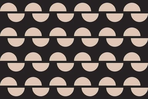 Geometric Background Circle Shapes and Designs Brown Colors Geometric Pattern 스톡 일러스트