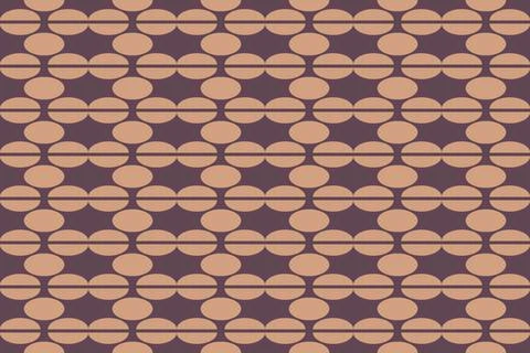 Geometric Background Circle Shapes and Designs Brown Colors Geometric Pattern Illustrazione stock
