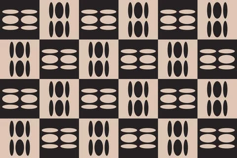Geometric Background Circle Shapes and Designs Brown Colors Geometric Pattern Illustrazione stock