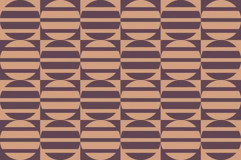 Geometric Background Circle Shapes and Designs Brown Colors Geometric Pattern 스톡 일러스트