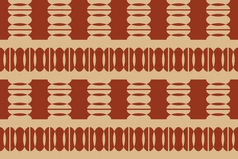 Geometric Background Circle Shapes and Designs Brown Colors Geometric Pattern Illustrazione stock