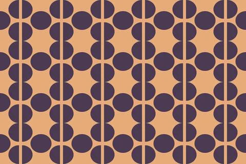 Geometric Background Circle Shapes and Designs Brown Colors Geometric Pattern 库存插图