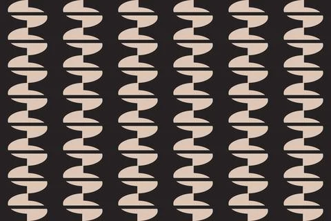 Geometric Background Circle Shapes and Designs Brown Colors Geometric Pattern 库存插图