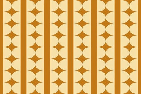 Geometric Background Circle Shapes and Designs Brown Colors Geometric Pattern Illustrazione stock
