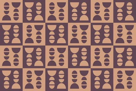 Geometric Background Circle Shapes and Designs Brown Colors Geometric Pattern イラスト素材